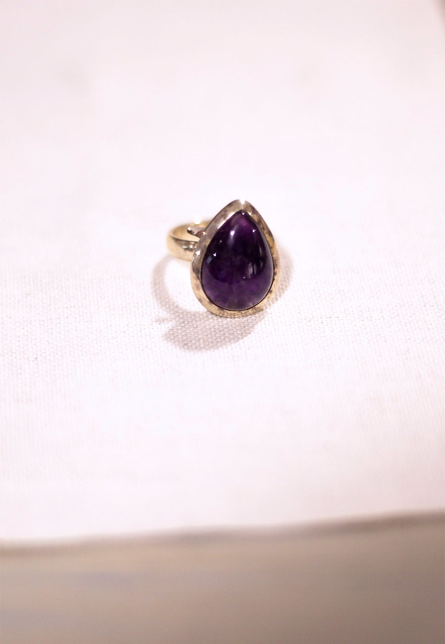 Anillo plata Amatista