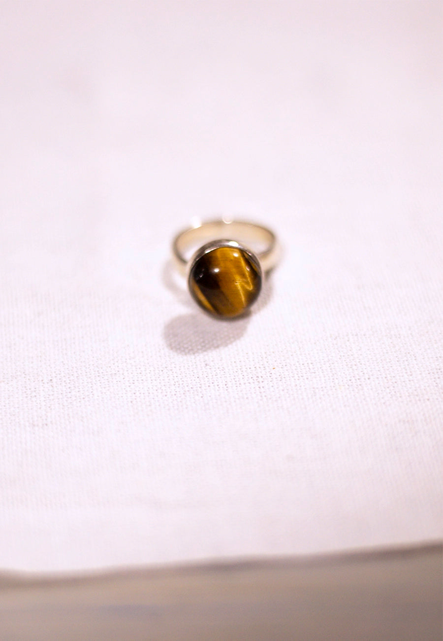 Anillo plata Ojo de tigre
