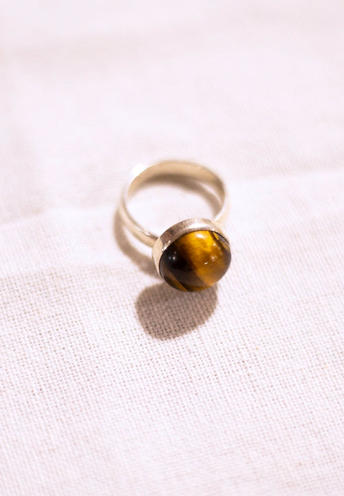 Anillo plata Ojo de tigre