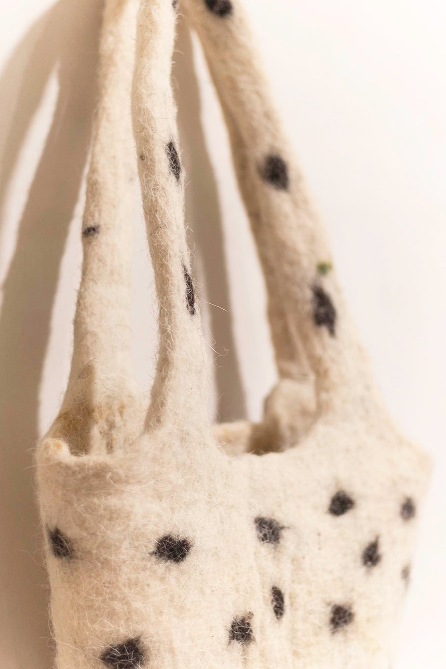 Bolso de lana blanco