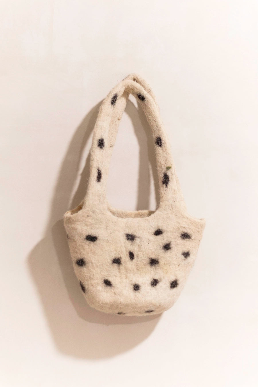 Bolso de lana blanco