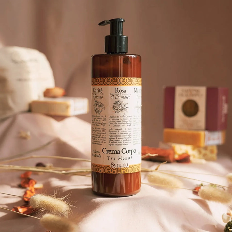Crema corporal – Rosa Damasco, almendras y karité