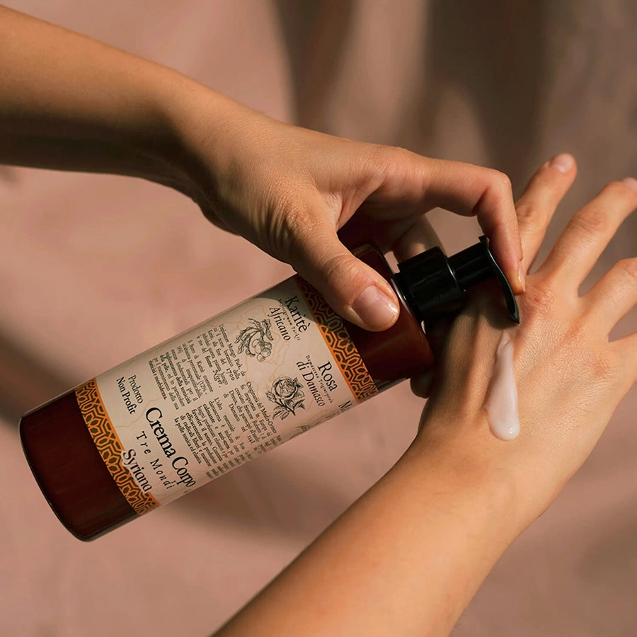 Crema corporal – Rosa Damasco, almendras y karité