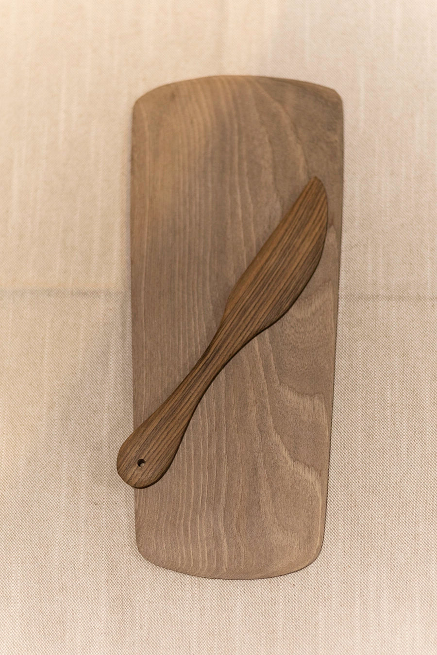 Cuchillo untador de madera