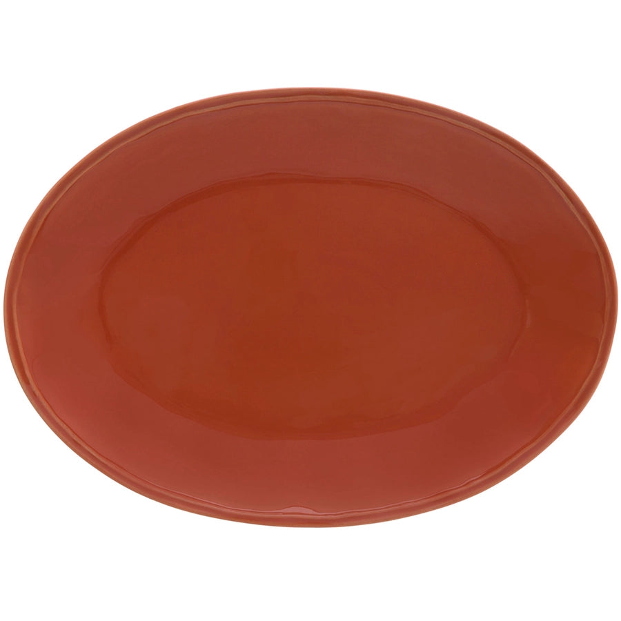 Fuente ovalada rojo paprika