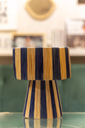 Lámpara de mesa rayas azul