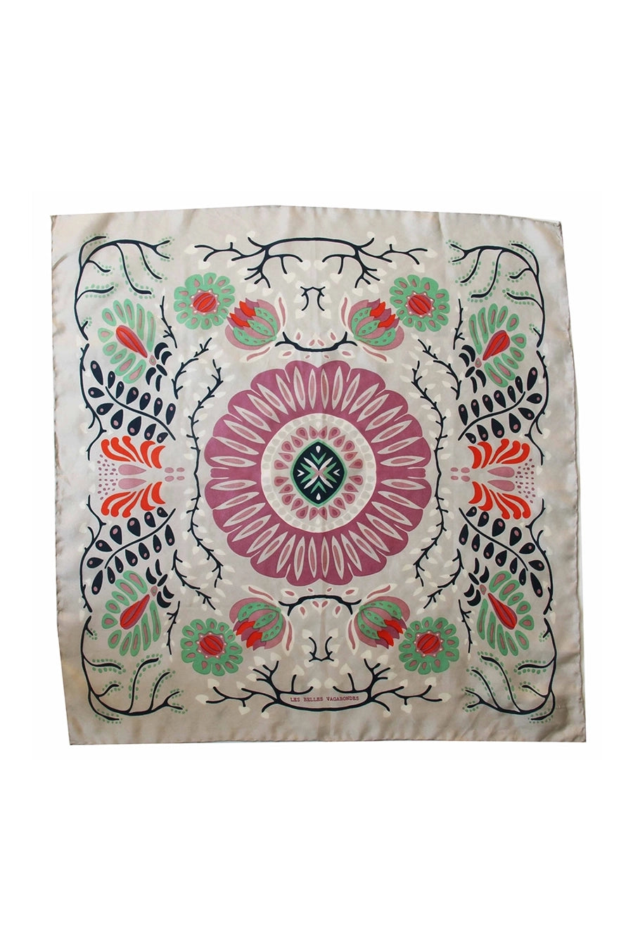 Pañuelo de seda gris