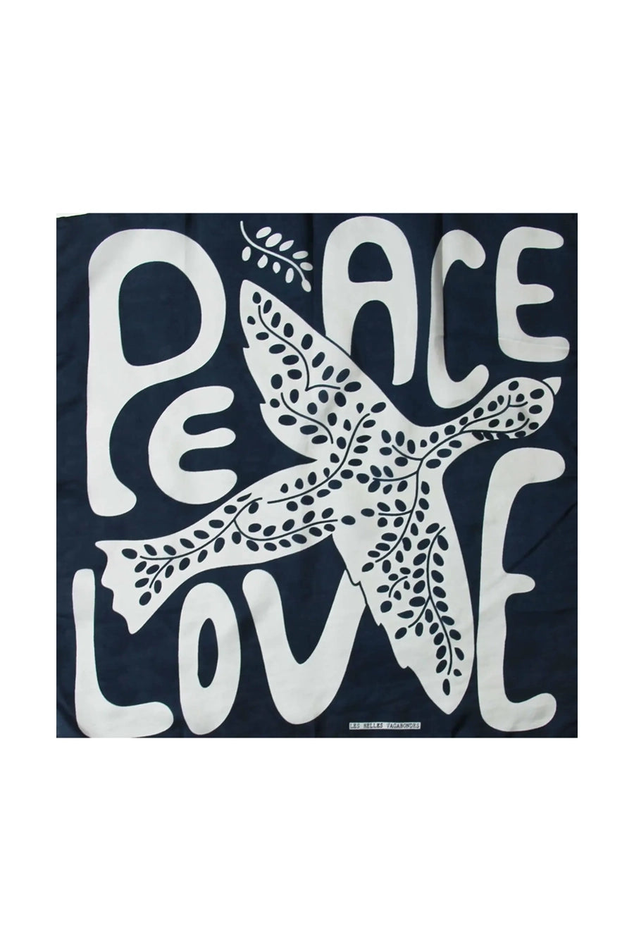 Pañuelo de seda peace & love