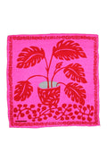 Pañuelo de seda rosa y rojo