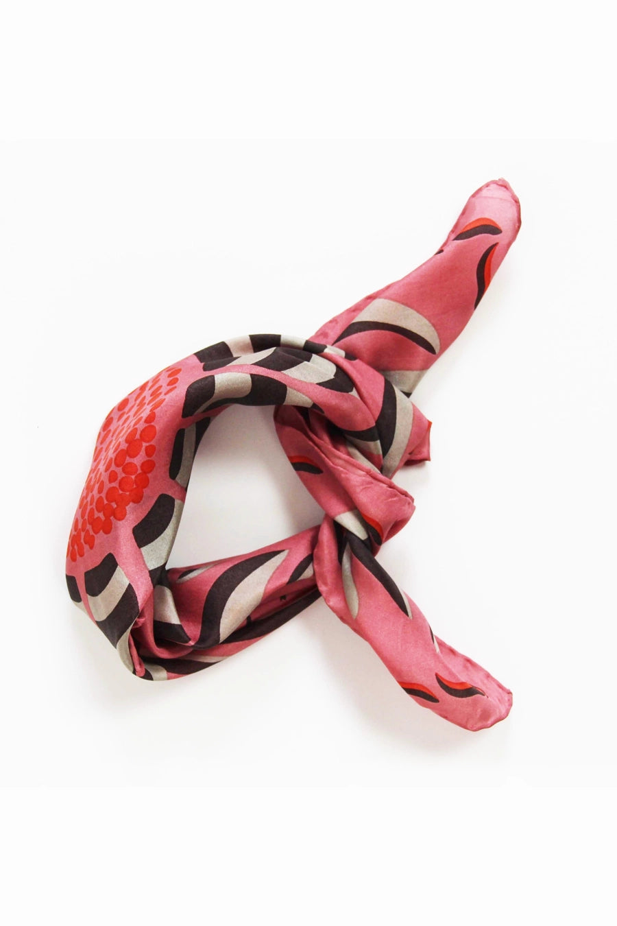 Pañuelo de seda rosa
