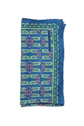 Pañuelo de seda azul