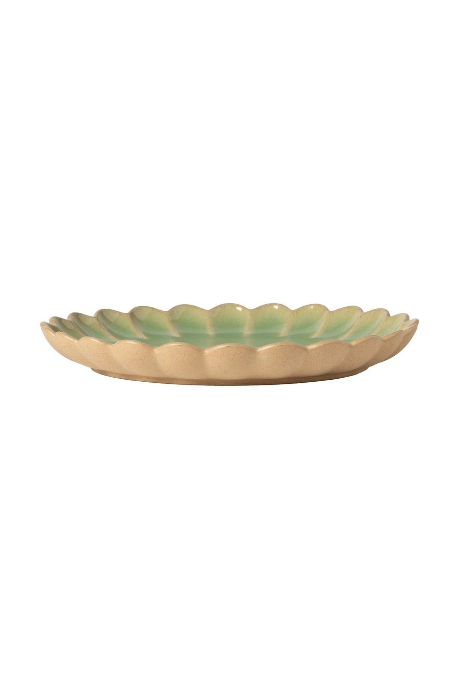 Plato flor verde