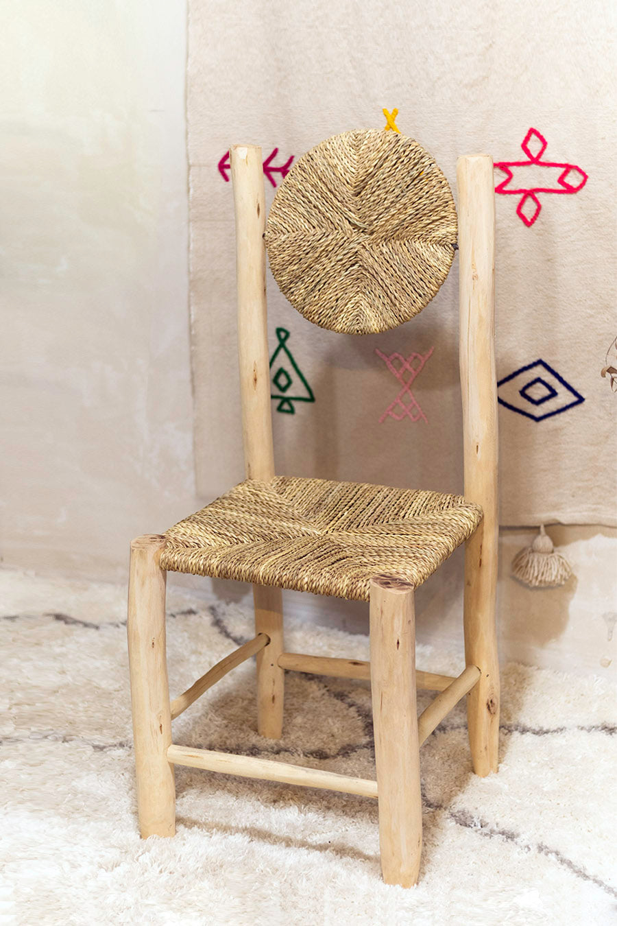 Silla con respaldo redondo