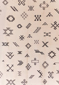 Kilim Tapiz Blanco y Negro