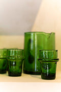 Vaso expreso de vidrio verde