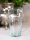 Vaso de vidrio transparente